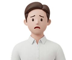 높은 플랫폼 수수료로 고민하는 사장님 캐릭터