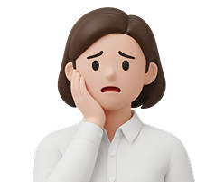 구축 비용 부담을 느끼는 사장님 캐릭터