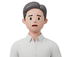 데이터 확보에 어려움을 겪는 사장님 캐릭터